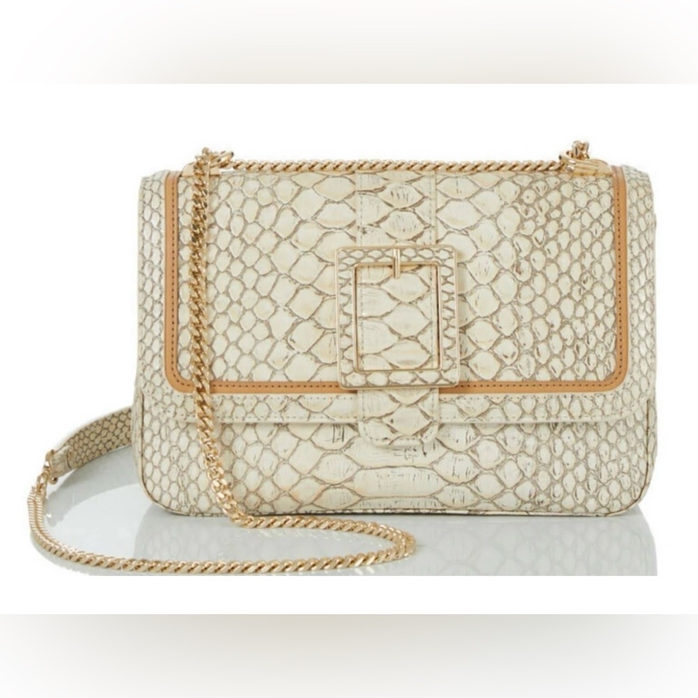 Brahmin Rosalie Crossbody cream chain strap